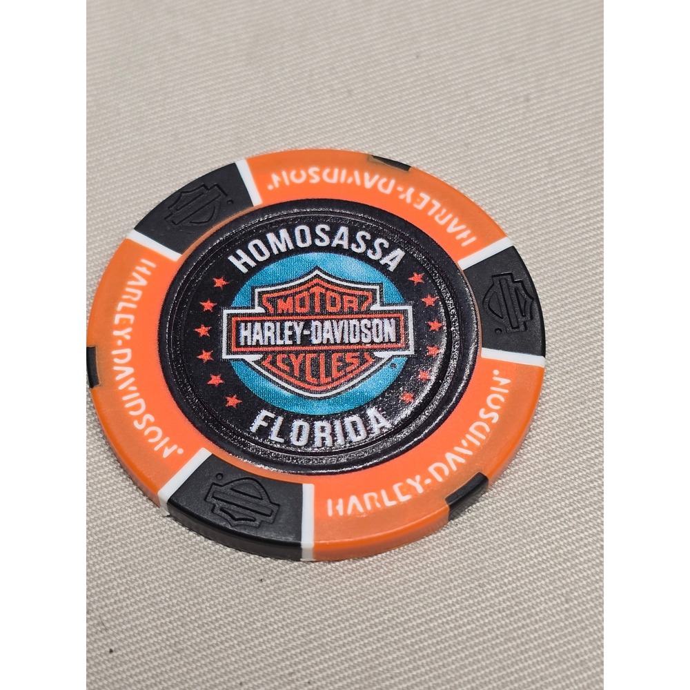 Harley-Davidson Poker Chip Crystal Homosassa FL
